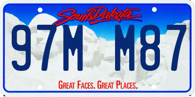 SD license plate 97MM87