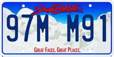 SD license plate 97MM91