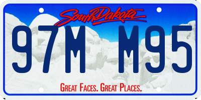 SD license plate 97MM95