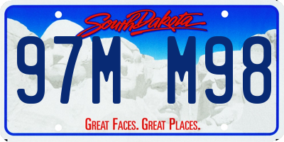 SD license plate 97MM98