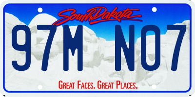 SD license plate 97MN07