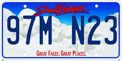 SD license plate 97MN23