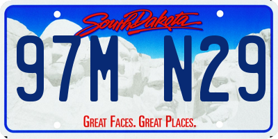 SD license plate 97MN29