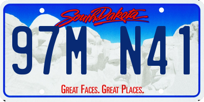 SD license plate 97MN41