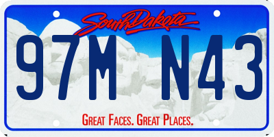 SD license plate 97MN43