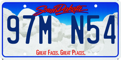 SD license plate 97MN54