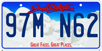 SD license plate 97MN62