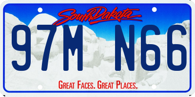 SD license plate 97MN66