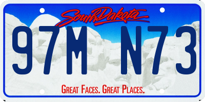 SD license plate 97MN73