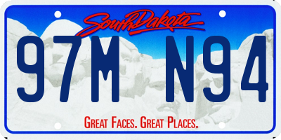 SD license plate 97MN94