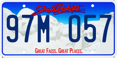 SD license plate 97MO57
