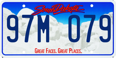 SD license plate 97MO79