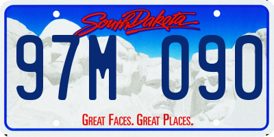 SD license plate 97MO90