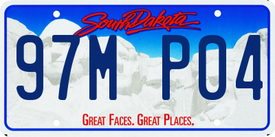 SD license plate 97MP04