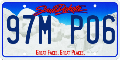 SD license plate 97MP06