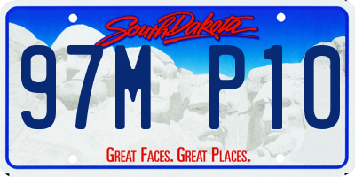 SD license plate 97MP10