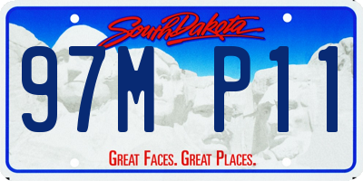 SD license plate 97MP11