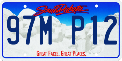 SD license plate 97MP12