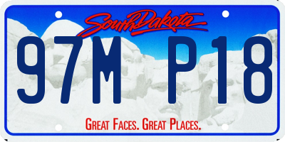 SD license plate 97MP18