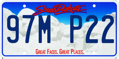 SD license plate 97MP22