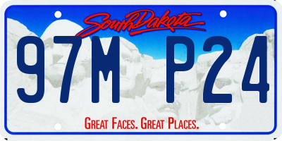 SD license plate 97MP24