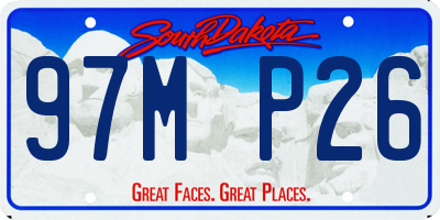 SD license plate 97MP26