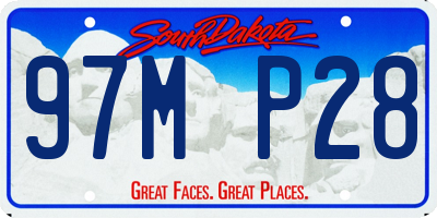SD license plate 97MP28