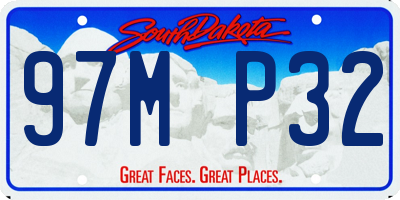 SD license plate 97MP32