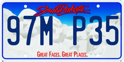 SD license plate 97MP35