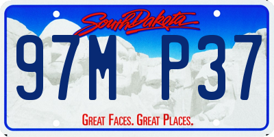 SD license plate 97MP37