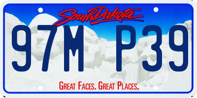 SD license plate 97MP39