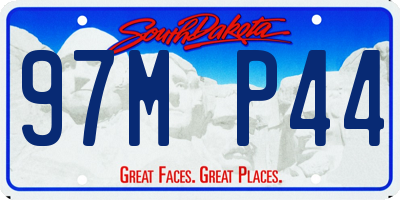SD license plate 97MP44