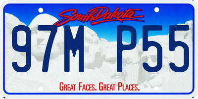 SD license plate 97MP55