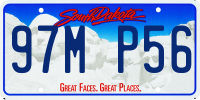 SD license plate 97MP56