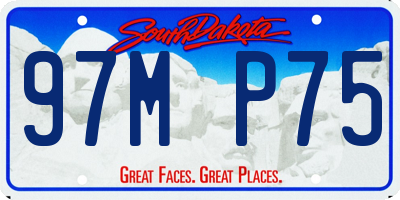 SD license plate 97MP75