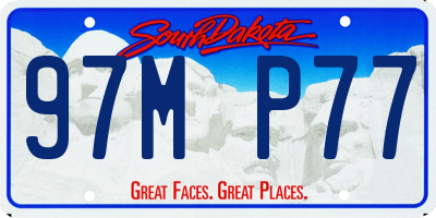 SD license plate 97MP77