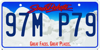 SD license plate 97MP79