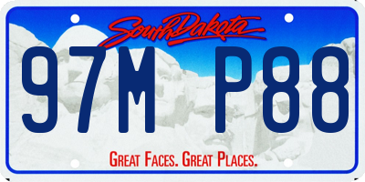SD license plate 97MP88