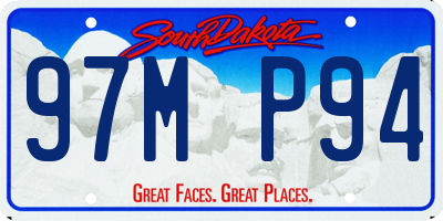 SD license plate 97MP94