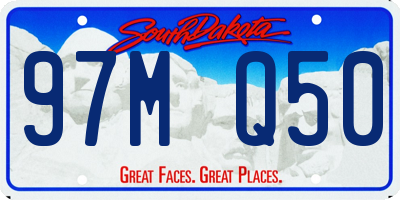 SD license plate 97MQ50