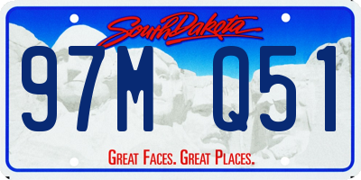 SD license plate 97MQ51