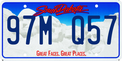 SD license plate 97MQ57