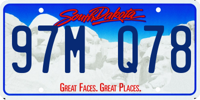 SD license plate 97MQ78