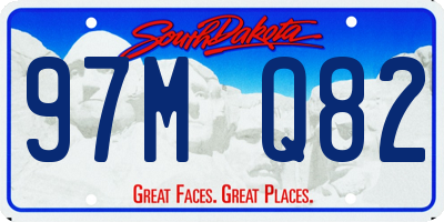 SD license plate 97MQ82