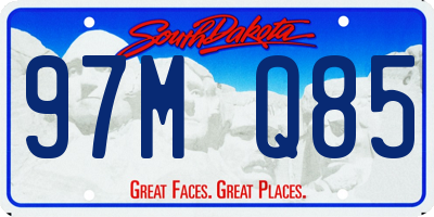 SD license plate 97MQ85