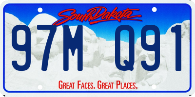 SD license plate 97MQ91