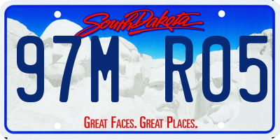 SD license plate 97MR05