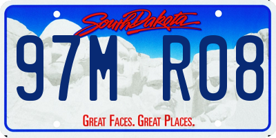 SD license plate 97MR08