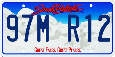 SD license plate 97MR12