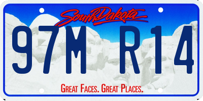 SD license plate 97MR14